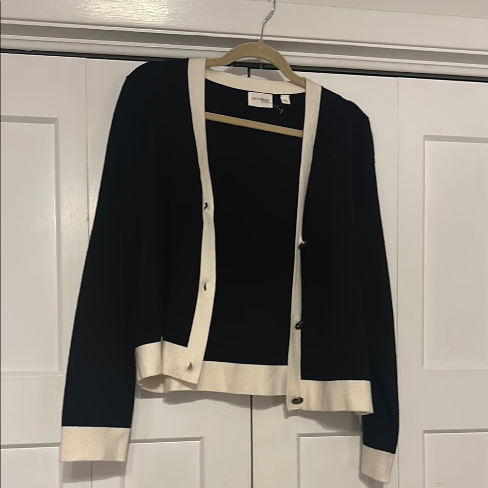 Devotion by Cyrus Black and White Cardigan
